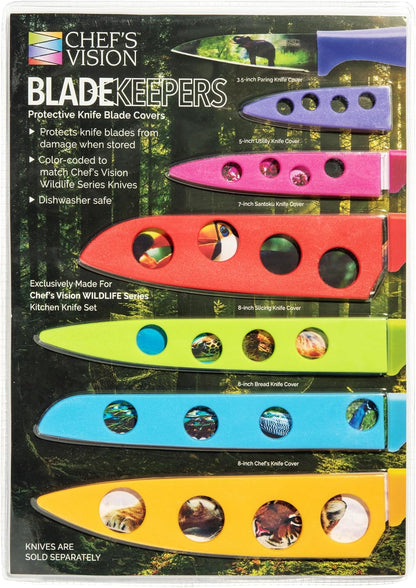 Landscape BladeKeepers, 6 Color-Matched Knife Blade Covers | Six protective color-matched knife guards designed specifically for Landscape Knife Set; knives sold separately