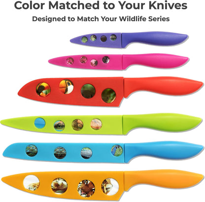Landscape BladeKeepers, 6 Color-Matched Knife Blade Covers | Six protective color-matched knife guards designed specifically for Landscape Knife Set; knives sold separately
