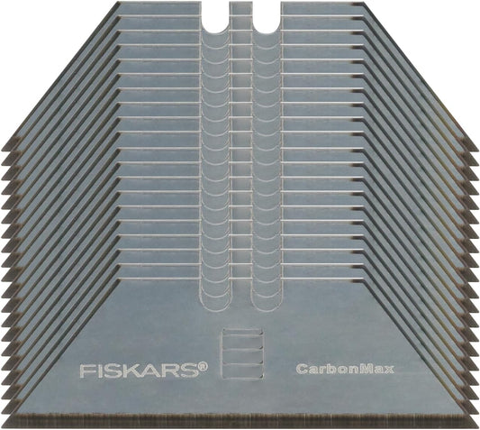 Pro CarbonMax 3/4" Utility Knife Blades, Replacement Blades made with Carbon Steel, 20-Pack