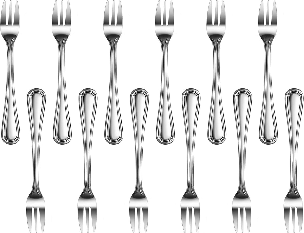 Slimline Pattern 18/0 Stainless Steel Oyster Fork, 5.4-Inch, Set of 12, Commercial Grade