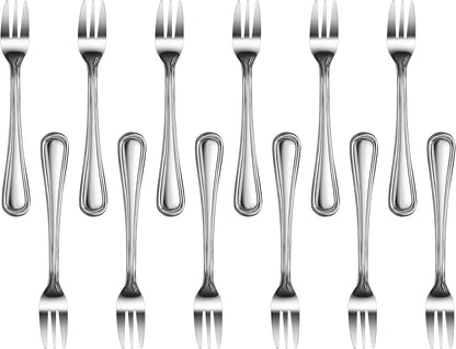 Slimline Pattern 18/0 Stainless Steel Oyster Fork, 5.4-Inch, Set of 12, Commercial Grade