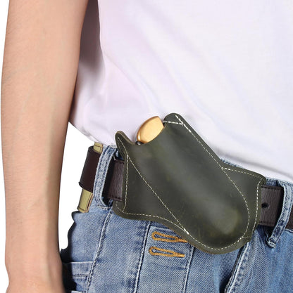 Horizontal Carry Leather Knife Sheath | 5.5", Everyday Carry, For Leatherman, EDC Belt Pouch, For Pocket Folding Knives