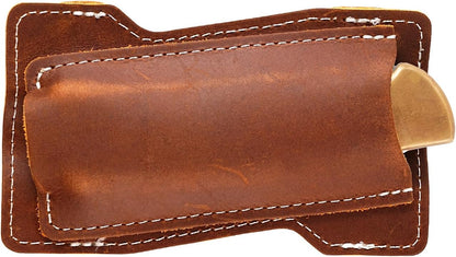 Horizontal Carry Leather Knife Sheath | 5.5", Everyday Carry, For Leatherman, EDC Belt Pouch, For Pocket Folding Knives