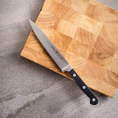 Classic 6-Inch Utility Knife, Razor-Sharp, German Engineered | Fully Forged Construction Provides Balance with Traditional Triple-Rivet Handles Enables Comfortable Easy Cutting.