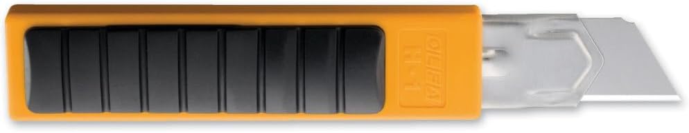 25mm Extra Heavy-Duty Utility Knife (H-1) - Anti-Slip Rubber Inset | 25mm Japanese tool steel snap-off, anti-slip rubber inset, ratchet-lock - Heavy cutting - Contractors and Construction