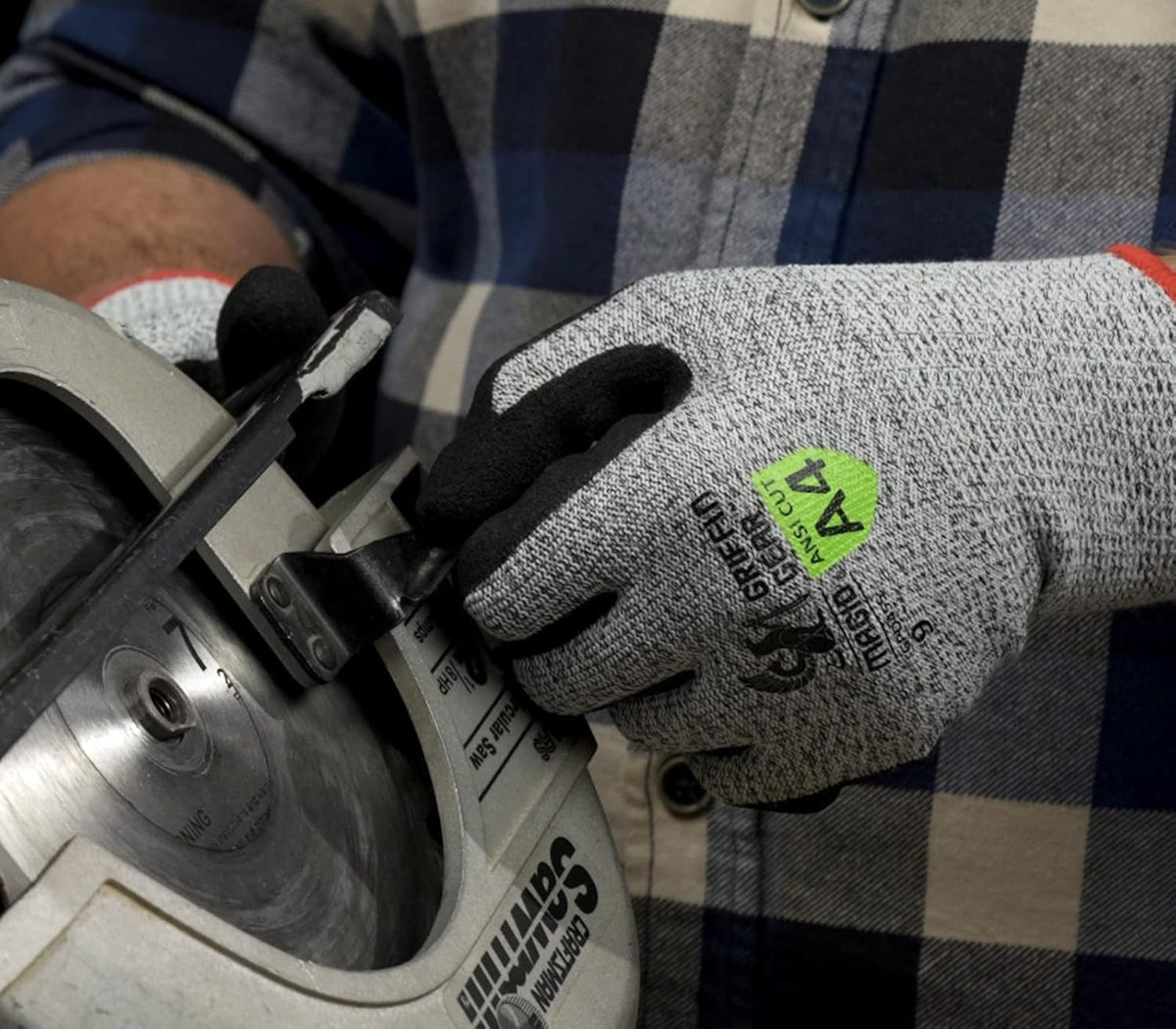 MAGID Griffin Gear ANSI A4 Sandy Nitrile Coated Work Gloves