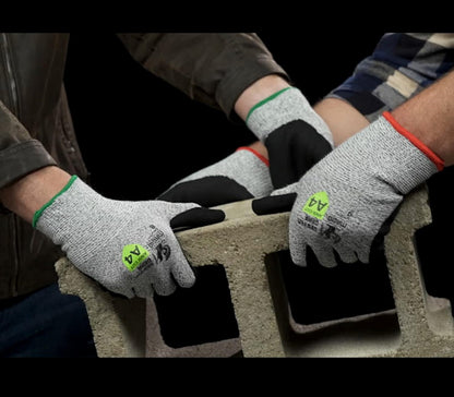 MAGID Griffin Gear ANSI A4 Sandy Nitrile Coated Work Gloves