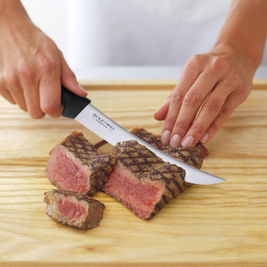 8 Inch Curved Breaking Knife, Butcher Knife for Meat Cutting | High-carbon steel, Ultra-sharp for meat & bone, Ergonomic non-slip handle, Ideal for butcher & kitchen, 8-inch curved blade.