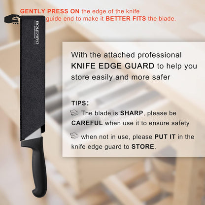 8 Inch Curved Breaking Knife, Butcher Knife for Meat Cutting | High-carbon steel, Ultra-sharp for meat & bone, Ergonomic non-slip handle, Ideal for butcher & kitchen, 8-inch curved blade.