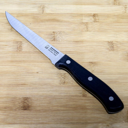 Select Stainless Steel Paring Knife, 4 inch blade 12 inch in length, Black