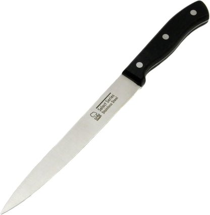 Select Stainless Steel Paring Knife, 4 inch blade 12 inch in length, Black