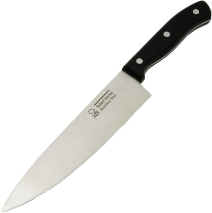 Select Stainless Steel Paring Knife, 4 inch blade 12 inch in length, Black