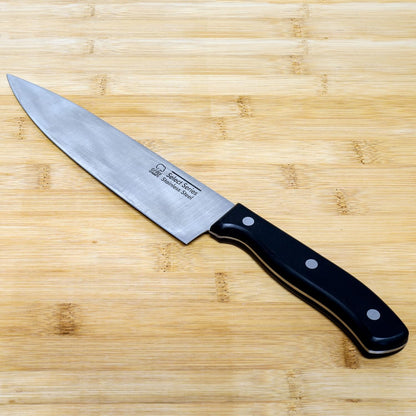 Select Stainless Steel Paring Knife, 4 inch blade 12 inch in length, Black