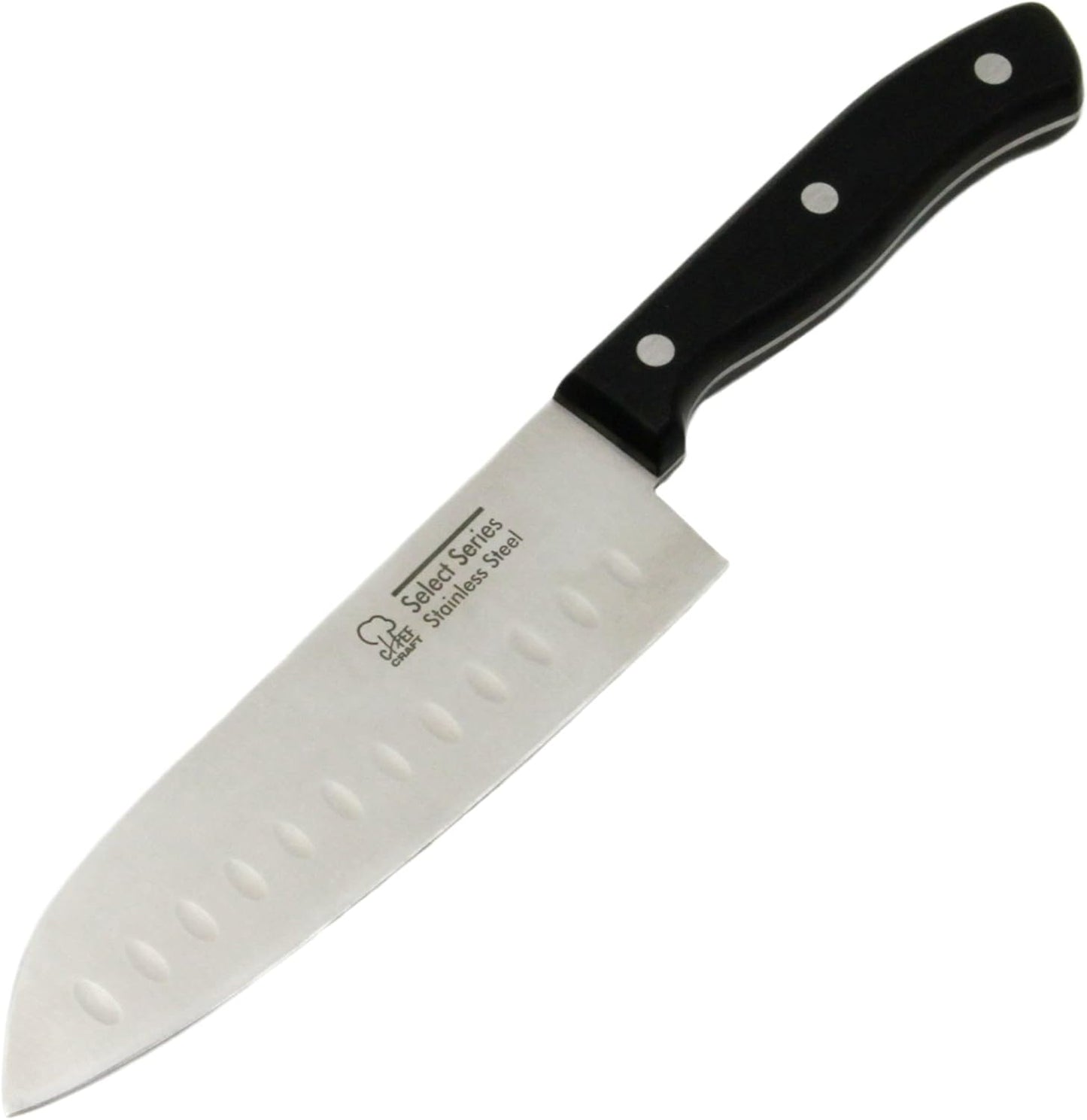 Select Stainless Steel Paring Knife, 4 inch blade 12 inch in length, Black