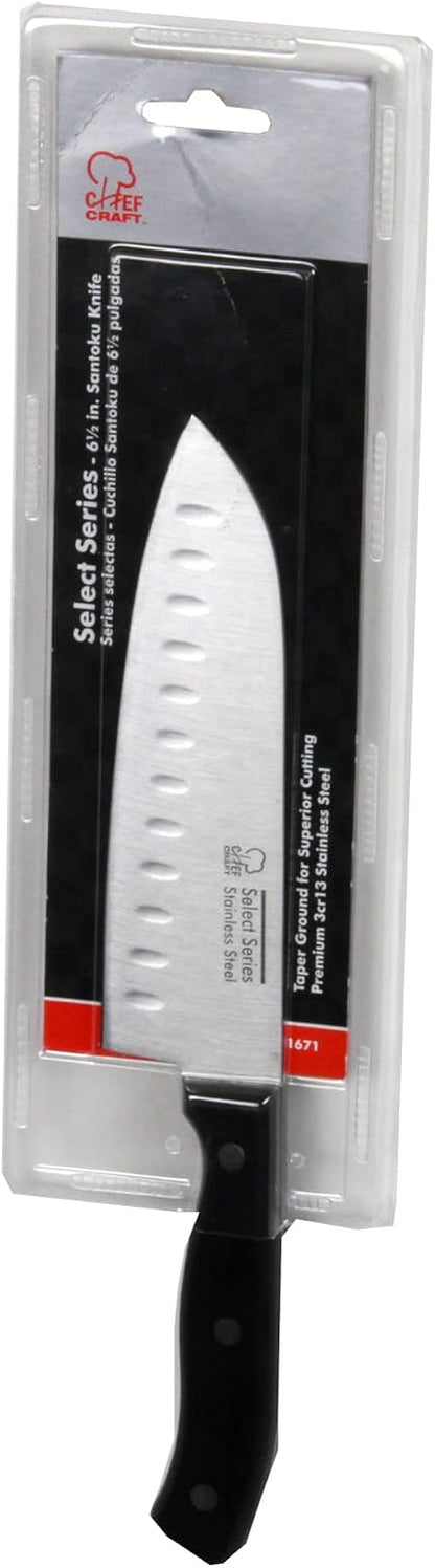 Select Stainless Steel Paring Knife, 4 inch blade 12 inch in length, Black