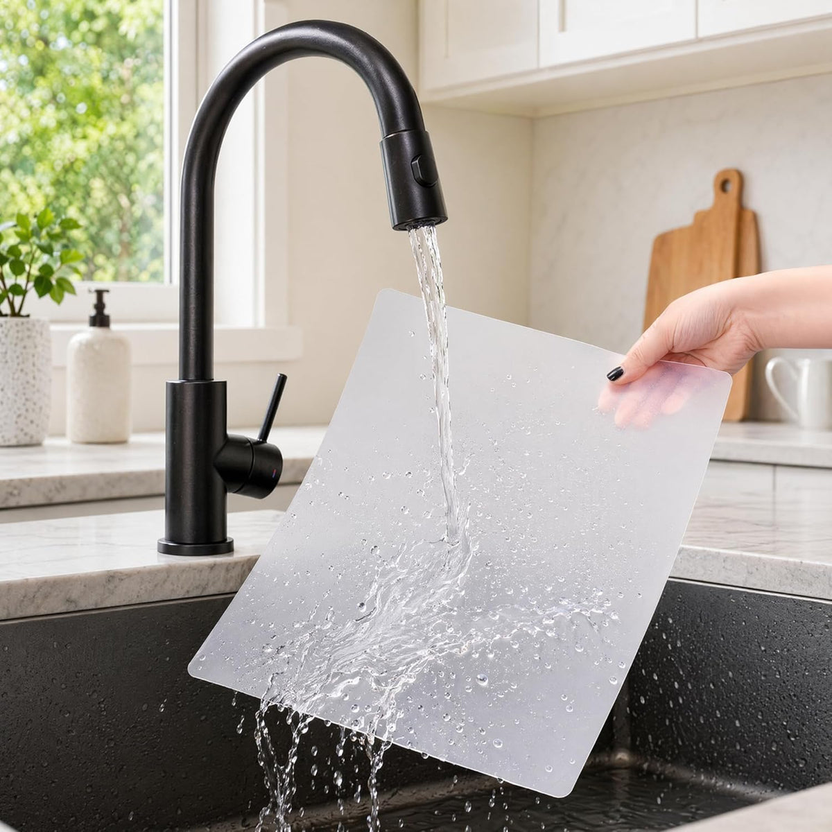 30 Pack Plastic Cutting Board Mats, Flexible Clear Cutting Mats 17 x 11 In, Kitchen Cutting Board Sheets Frosted Placemats BPA-Free, Non-Porous