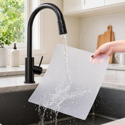 30 Pack Plastic Cutting Board Mats, Flexible Clear Cutting Mats 17 x 11 In, Kitchen Cutting Board Sheets Frosted Placemats BPA-Free, Non-Porous