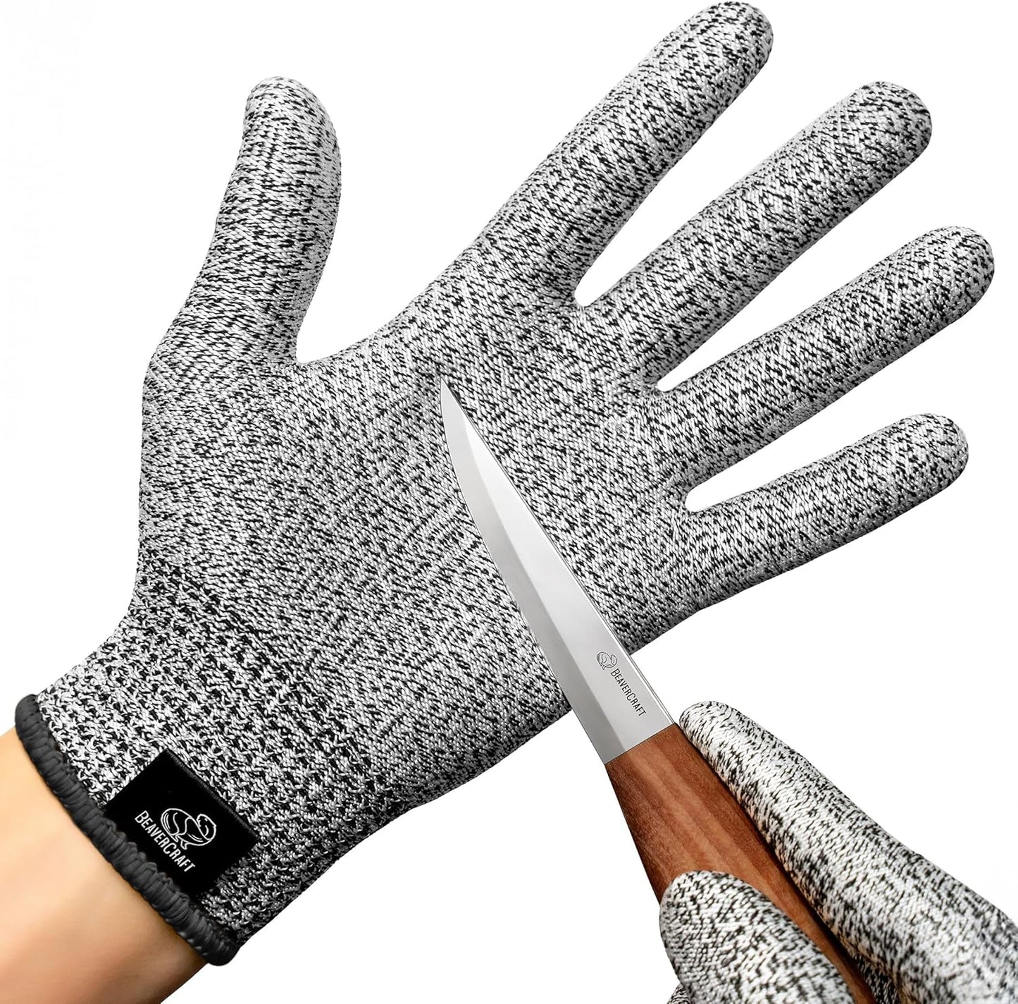 Wood Carving Gloves CRG - Cutting Cut Resistant Gloves Level 5 for Whittling, Woodworking, Food Prep