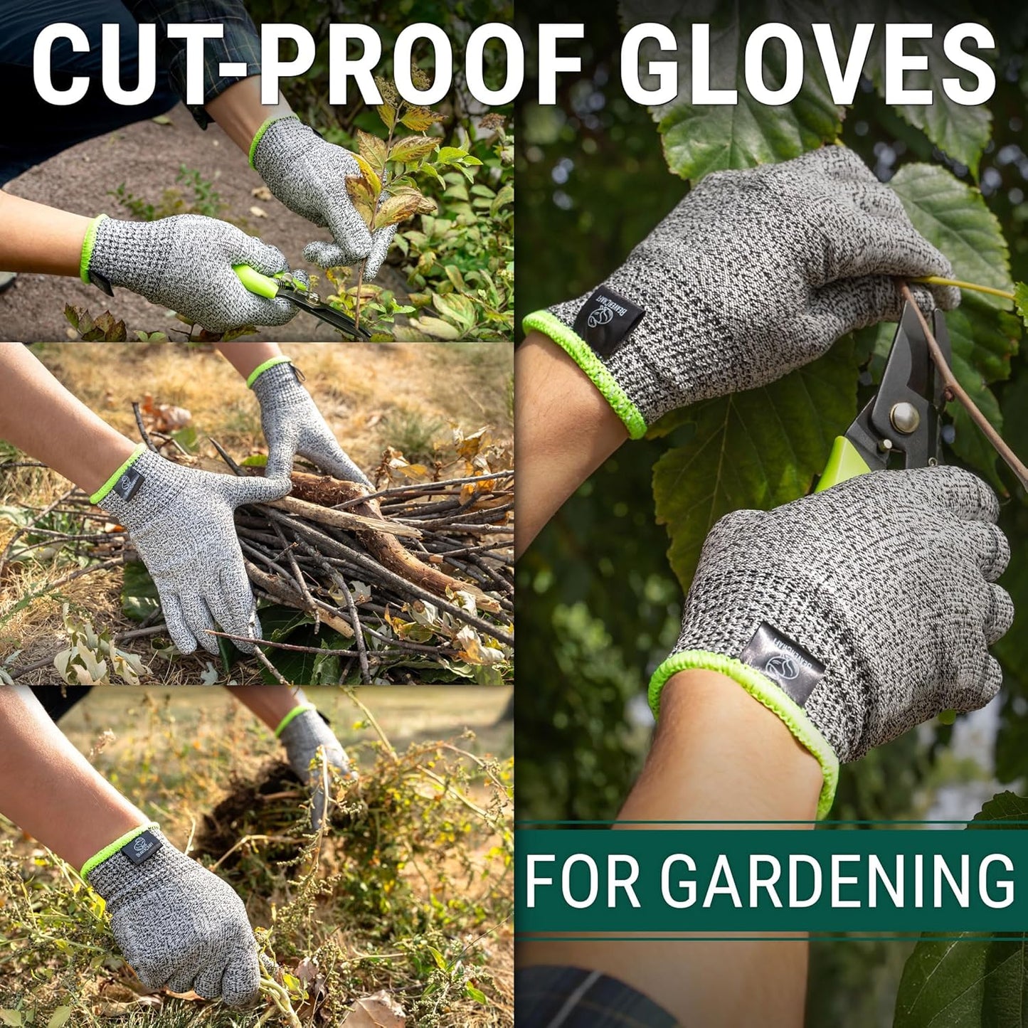 Wood Carving Gloves CRG - Cutting Cut Resistant Gloves Level 5 for Whittling, Woodworking, Food Prep