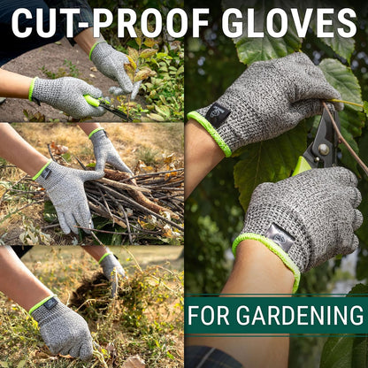 Wood Carving Gloves CRG - Cutting Cut Resistant Gloves Level 5 for Whittling, Woodworking, Food Prep
