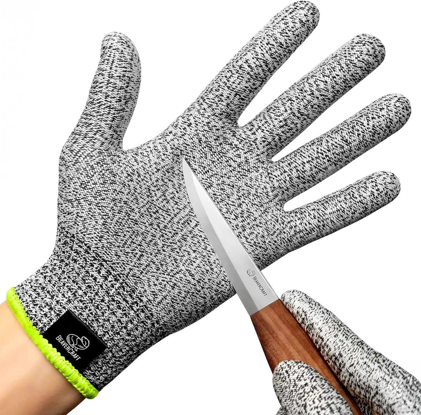 Wood Carving Gloves CRG - Cutting Cut Resistant Gloves Level 5 for Whittling, Woodworking, Food Prep