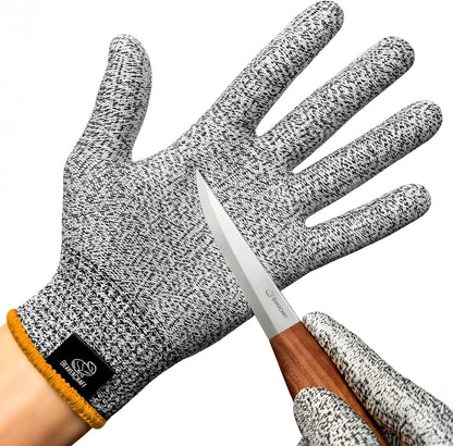 Wood Carving Gloves CRG - Cutting Cut Resistant Gloves Level 5 for Whittling, Woodworking, Food Prep
