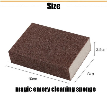 Magic Emery Cleaning Sponge Nano Carborundum Sponge Scrub Pad Pot Scrubber for Removing Rust Cleaning Pots and Pans (5 Pack)