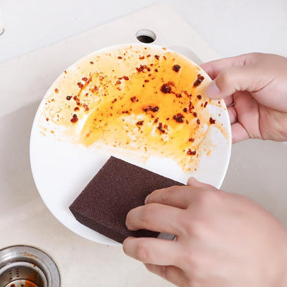 Magic Emery Cleaning Sponge Nano Carborundum Sponge Scrub Pad Pot Scrubber for Removing Rust Cleaning Pots and Pans (5 Pack)