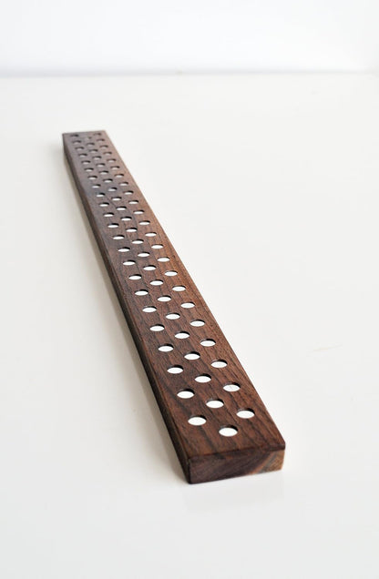 Magnetic Wooden Knife Bar Holder Strip, Cherry or Walnut, 12, 16, 20, or 24 Inch (16 Inch, Walnut)