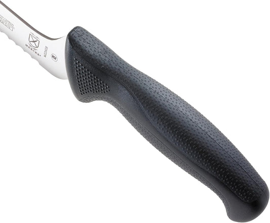 M22408 Millennia Black Handle, 8-Inch Offset Wavy Edge, Bread Knife