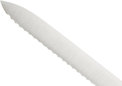 M22408 Millennia Black Handle, 8-Inch Offset Wavy Edge, Bread Knife