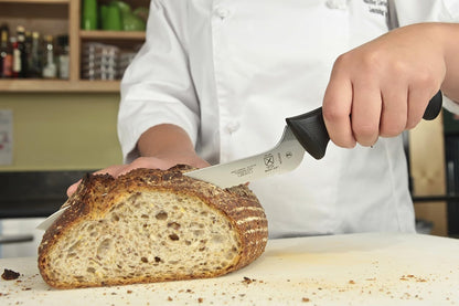 M22408 Millennia Black Handle, 8-Inch Offset Wavy Edge, Bread Knife