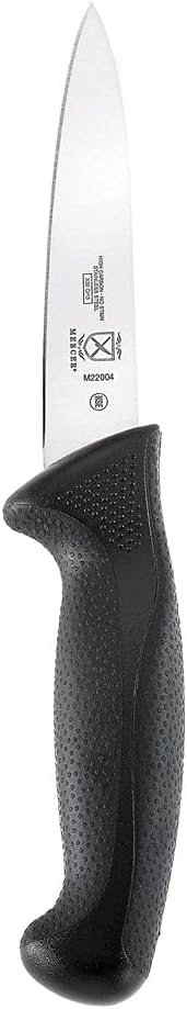 M22408 Millennia Black Handle, 8-Inch Offset Wavy Edge, Bread Knife
