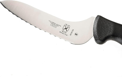 M22408 Millennia Black Handle, 8-Inch Offset Wavy Edge, Bread Knife