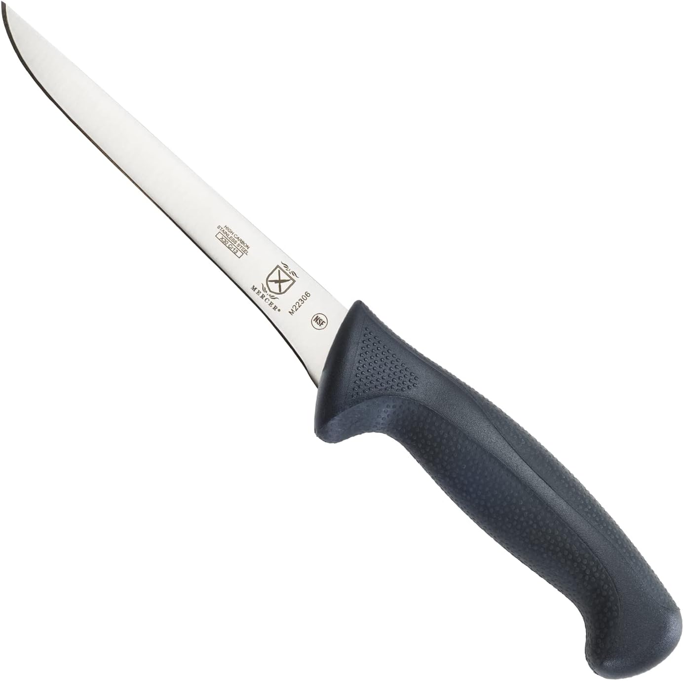 M22408 Millennia Black Handle, 8-Inch Offset Wavy Edge, Bread Knife