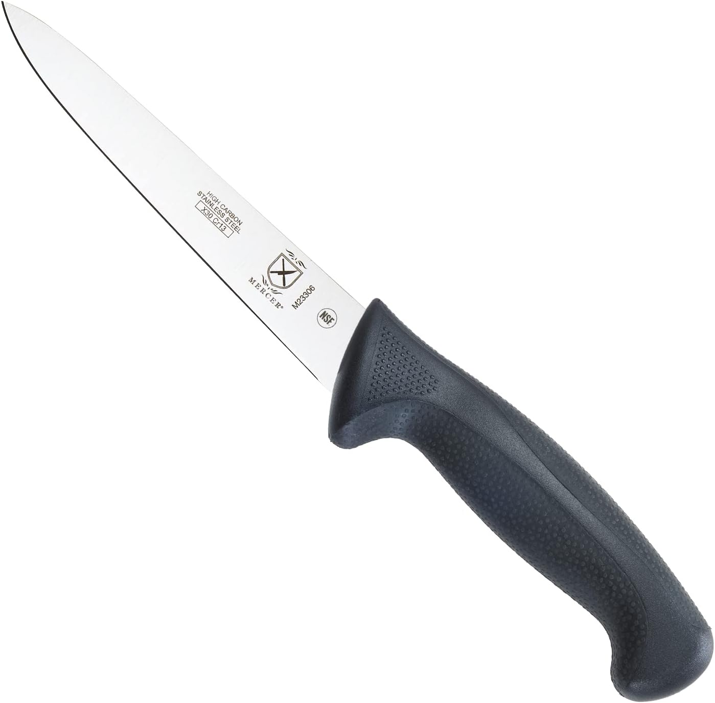M22408 Millennia Black Handle, 8-Inch Offset Wavy Edge, Bread Knife