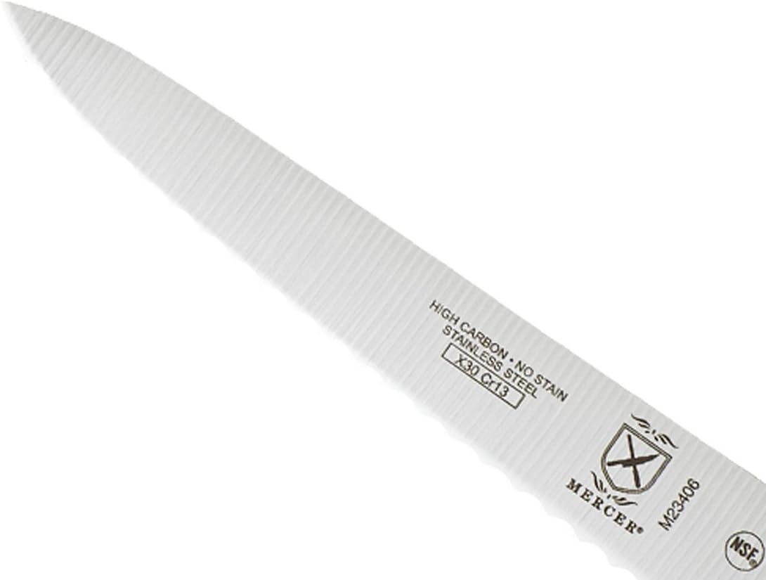 M22408 Millennia Black Handle, 8-Inch Offset Wavy Edge, Bread Knife