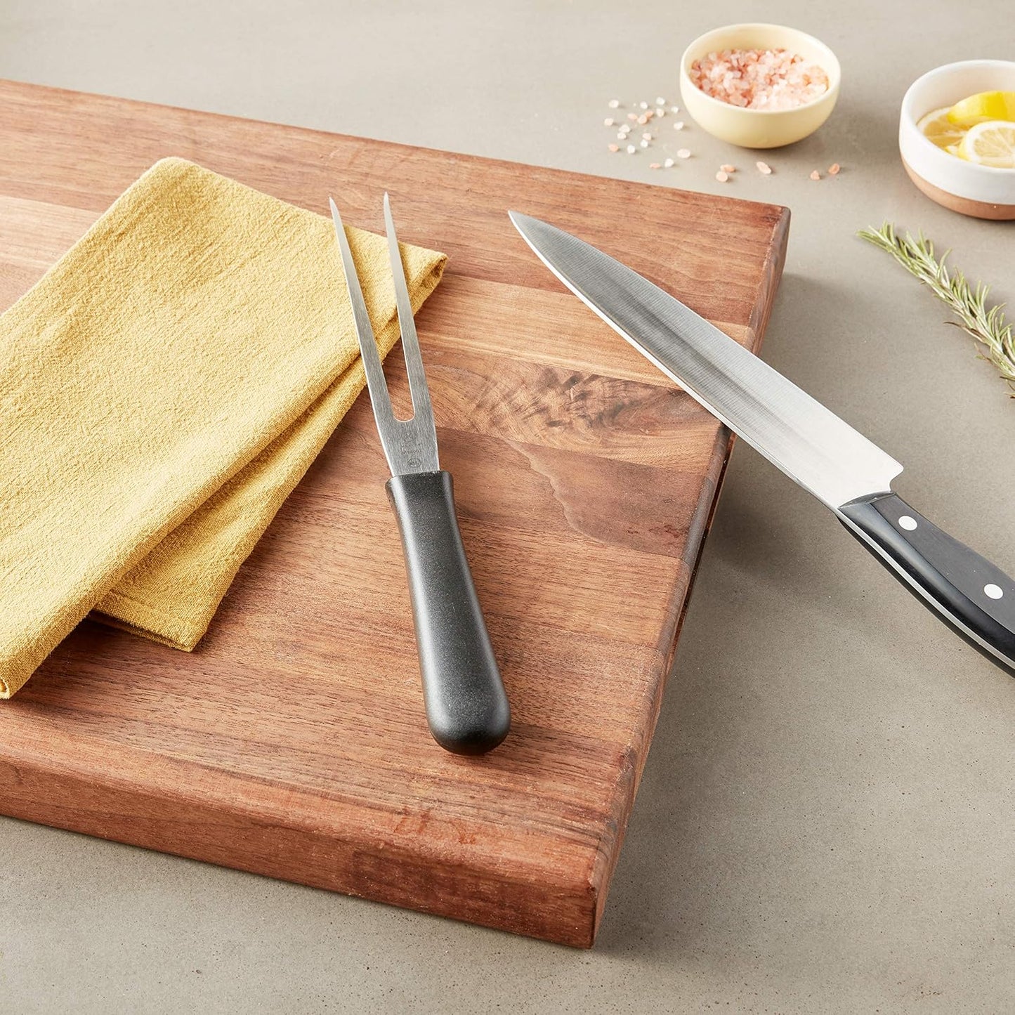 M22408 Millennia Black Handle, 8-Inch Offset Wavy Edge, Bread Knife