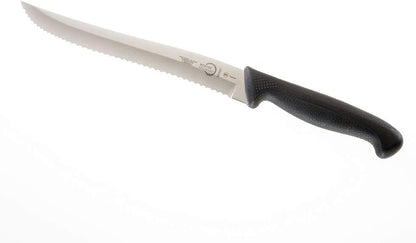 M22408 Millennia Black Handle, 8-Inch Offset Wavy Edge, Bread Knife
