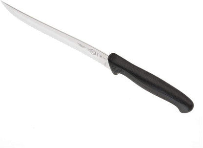 M22408 Millennia Black Handle, 8-Inch Offset Wavy Edge, Bread Knife