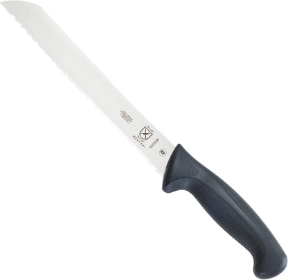 M22408 Millennia Black Handle, 8-Inch Offset Wavy Edge, Bread Knife