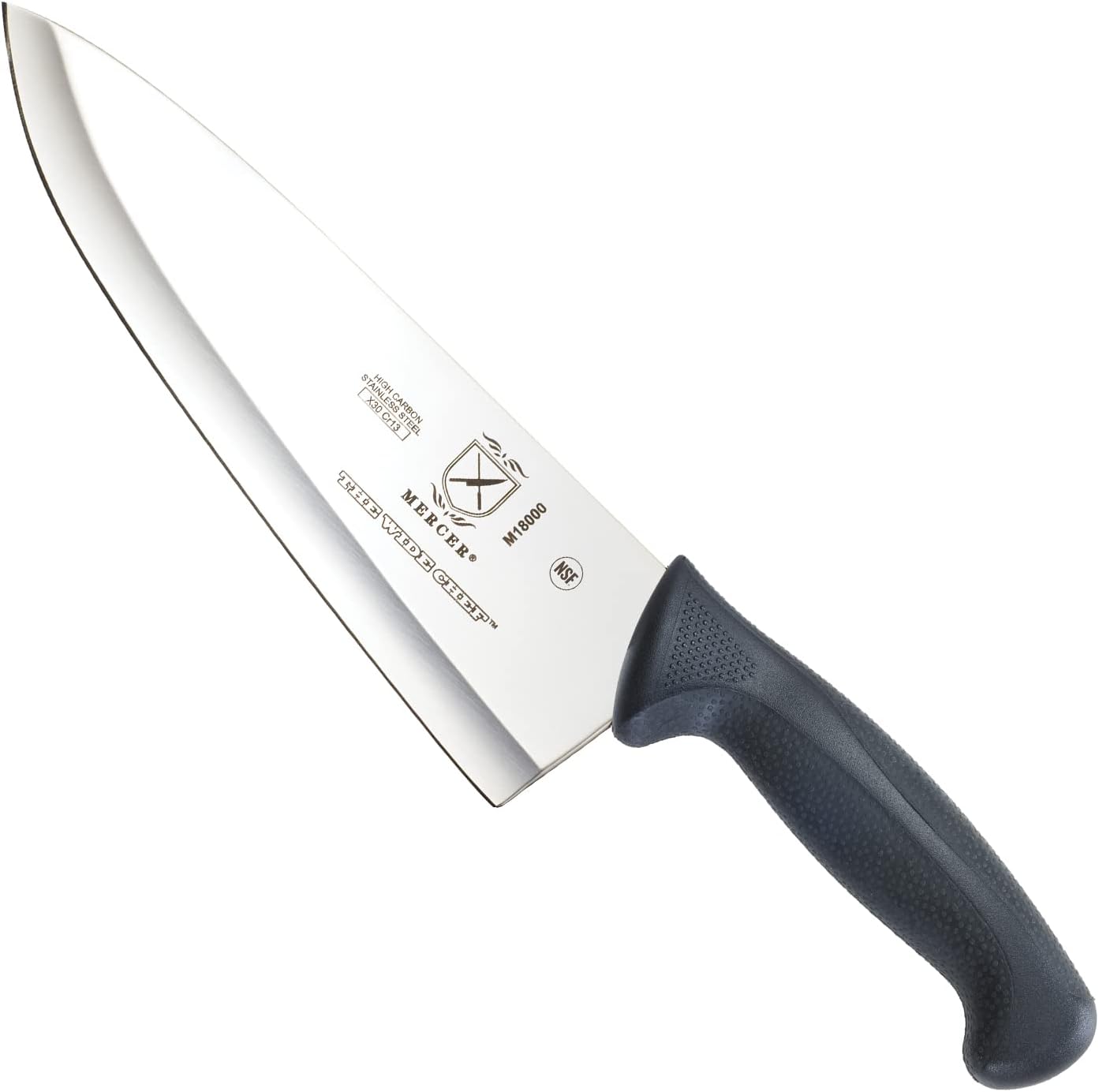 M22408 Millennia Black Handle, 8-Inch Offset Wavy Edge, Bread Knife