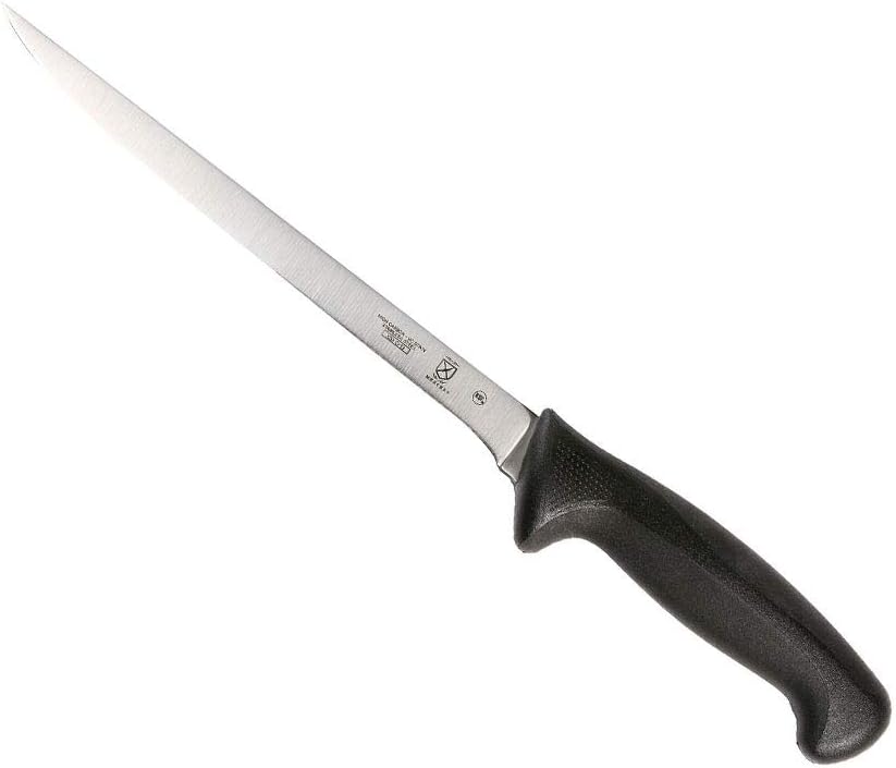 M22408 Millennia Black Handle, 8-Inch Offset Wavy Edge, Bread Knife