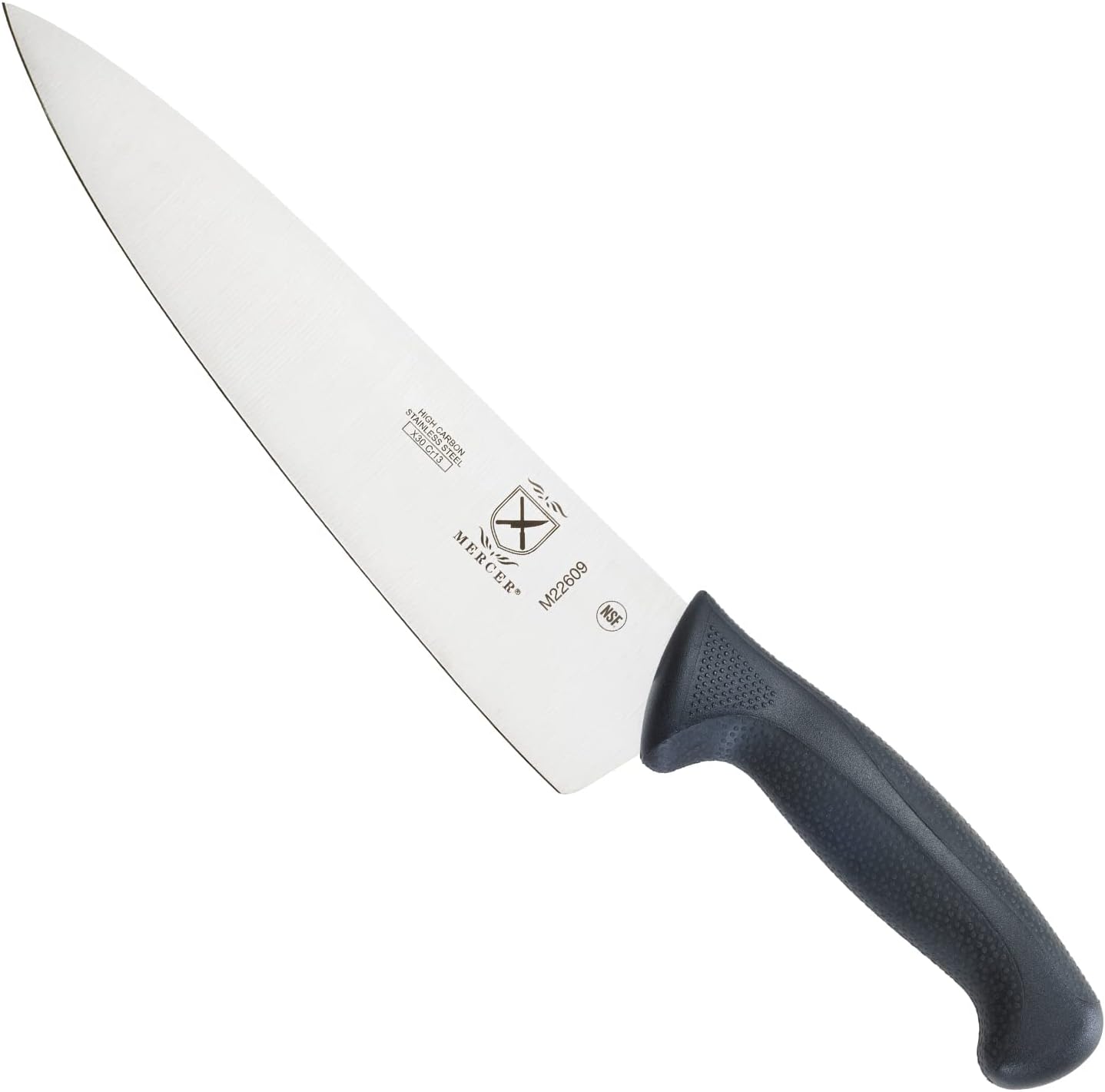 M22408 Millennia Black Handle, 8-Inch Offset Wavy Edge, Bread Knife