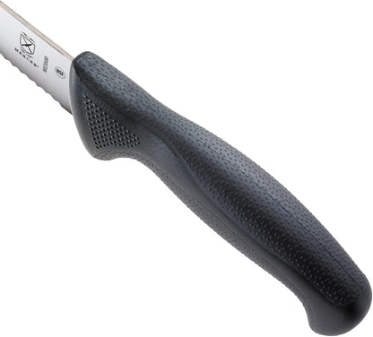 M22408 Millennia Black Handle, 8-Inch Offset Wavy Edge, Bread Knife