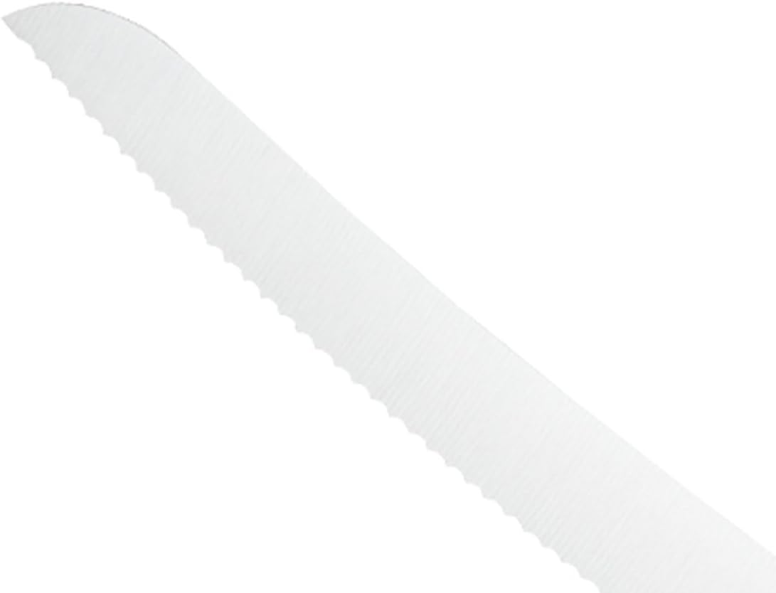 M22408 Millennia Black Handle, 8-Inch Offset Wavy Edge, Bread Knife