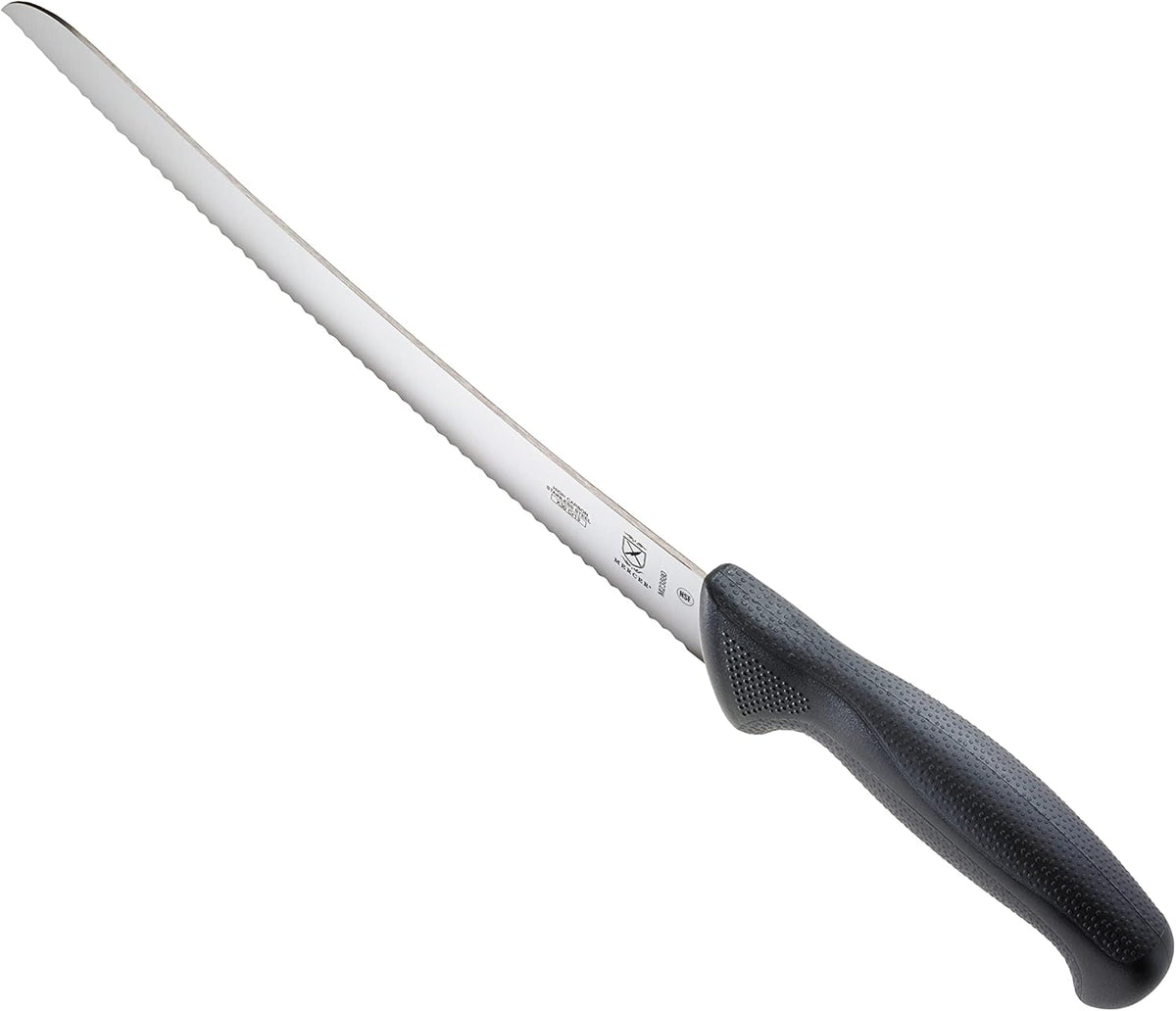 M22408 Millennia Black Handle, 8-Inch Offset Wavy Edge, Bread Knife
