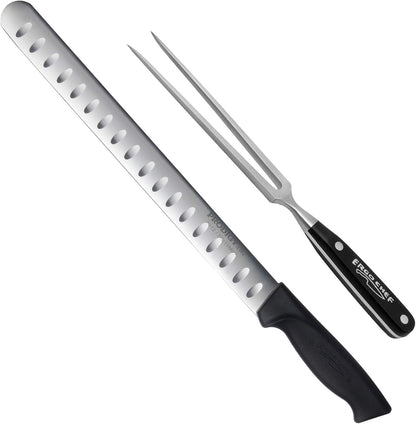 Prodigy Series 12-Inch Cimeter Breaking Knife - High Carbon Stainless Steel Butcher Knife with Curved Blade, Ergonomic Non-Slip Handle, Black