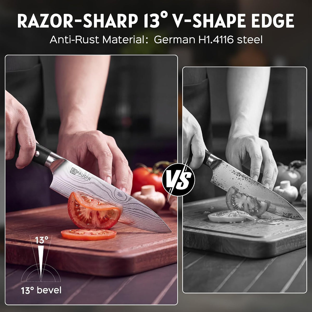 Brisket Knife, 12 Inch Dishwasher Safe Carving Slicing Knife for Meat, Razor Sharp German 1.4116 Steel Smoked Meat Cutter with Non-Slip Ergonomic G10 Handle & Gift Box, Perfect Gifts for Men