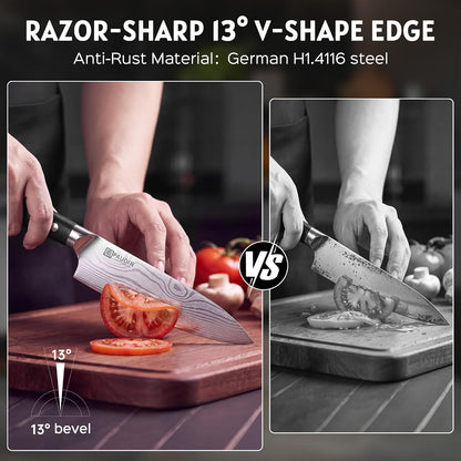 Brisket Knife, 12 Inch Dishwasher Safe Carving Slicing Knife for Meat, Razor Sharp German 1.4116 Steel Smoked Meat Cutter with Non-Slip Ergonomic G10 Handle & Gift Box, Perfect Gifts for Men